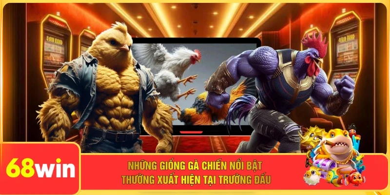 Những giống gà chiến nổi bật thường xuất hiện tại trường đấu